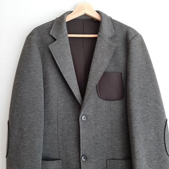 PROJEK RAW / Luxe Heathered Comfort Stretch Deconstructed Blazer Jacket Men's M - Picture 2 of 15